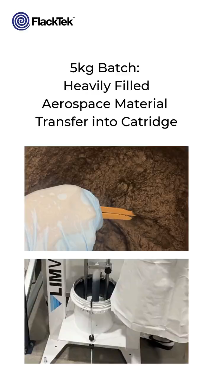 Heavily Filled Aerospace Material Transfer into Cartridge